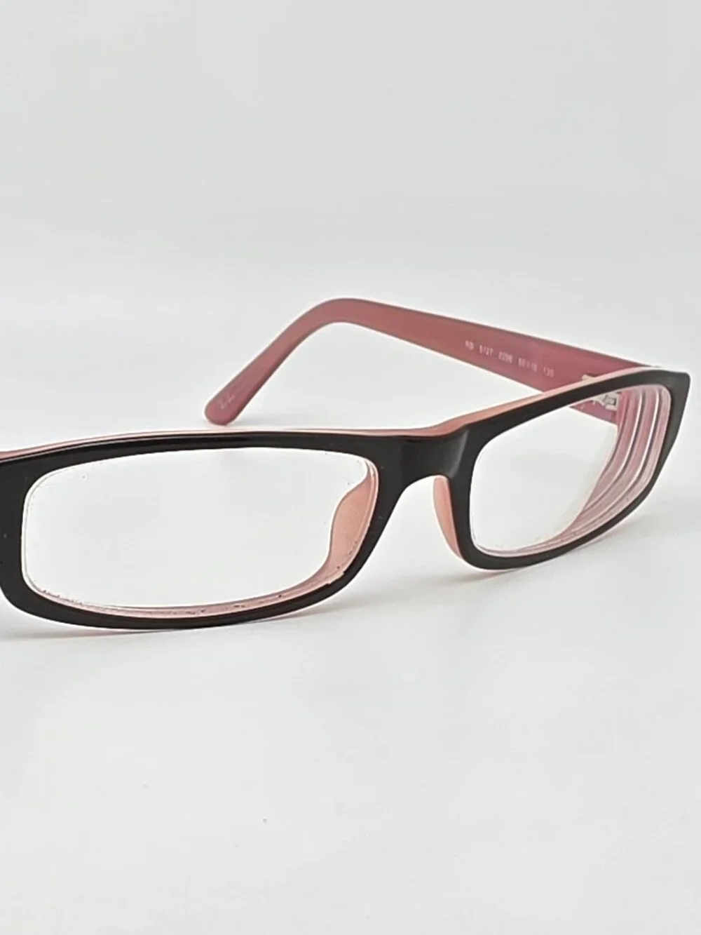 Ray-Ban RB5127 2296 Dark Grey on Pink Kids Eyeglasses Frame w Flexhinge and Case